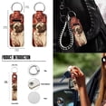 thumbnail image 5 of Yuyamidu Cute Pug Car Interior Accessories Full Set Car Seat Covers Steering Wheel Cover Seat Belt Cover Trash Bag Red Rose Rearview Mirror Cover Coasters Lipstick Holder 13 PCS Auto Decor, 5 of 5
