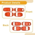 thumbnail image 4 of Cubierta de Tazón de Mango de Puerta Interior para Jeep Wrangler Gladiator JT 4DR 2018-2024 Marco de Decoración de Mango Interior Naranja ABS 4 Pcs, 4 of 6