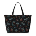 thumbnail image 2 of Kdxio Hawaiian Style for Beach Bag for Women Large Beach Tote Bag Waterproof Sandproof Swim Bag with Zipper Pockets Beach Vacation Travel, 2 of 7