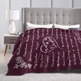 thumbnail image 4 of Wijzvio To My Daughter Throw Blanket Soft Fuzzy Fleece Blanket For Couch Bed Living Room Decoration 80"X60", 4 of 9