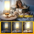 thumbnail image 5 of Touch lamps for bedside table lamp,3 Way Dimmable Light Touch Lamp,USB Fast Charging Ports,for Bedroom, Living Room, Office, 5 of 8