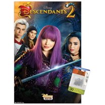 Disney Descendants 2 - One Sheet Wall Poster with Push Pins, 14.725" x 22.375"