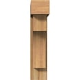 thumbnail image 2 of Ekena Millwork 8"W x 28"D x 36"H Westlake Block Rough Sawn Bracket w/ Offset Brace, Western Red Cedar, 2 of 25