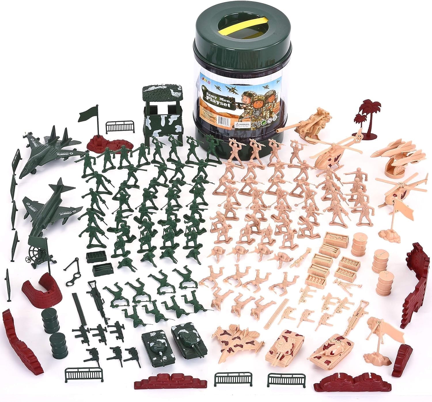 Joyfy 164-Piece Military Battle Group Playset photo 8
