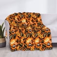 thumbnail image 3 of Disketp Happy Halloween1 Flannel Blankets - Thick and Warm Blanket for Winter, Soft Fuzzy Plush King Blanket for All Seasons-60"x50", 3 of 6