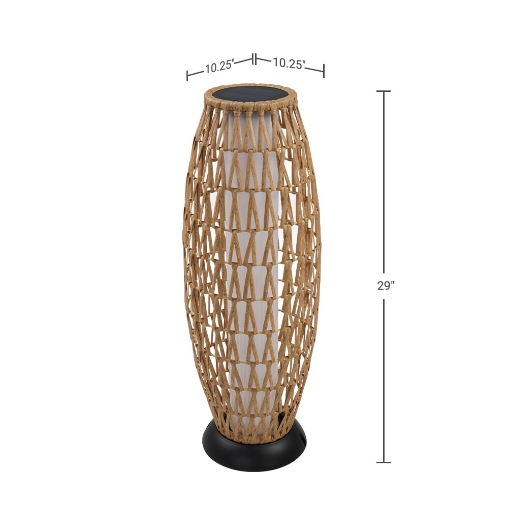 Grand Patio 29'' Solar Powered Integrated LED Outdoor Floor Lamp