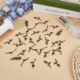 thumbnail image 4 of 48 Pcs 3 Styles Flower Branch Charms Tibetan Antique Bronze Plum Flower Branch Charms Alloy Pendants for Spring Jewelry Making Accessory Crafting Wholesale Bulk, 4 of 5