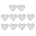 thumbnail image 2 of Abbracc 10 Pcs Pendentifs Estampés en Acier Inoxydable Cœur Plat Vierge, 2 of 9
