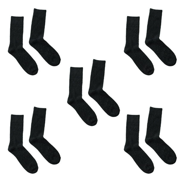 5 pares de calcetines de lana para hombre, calcetines gruesos y cálidos, calcetines de lana suave para senderismo, calcetines casuales para hombre