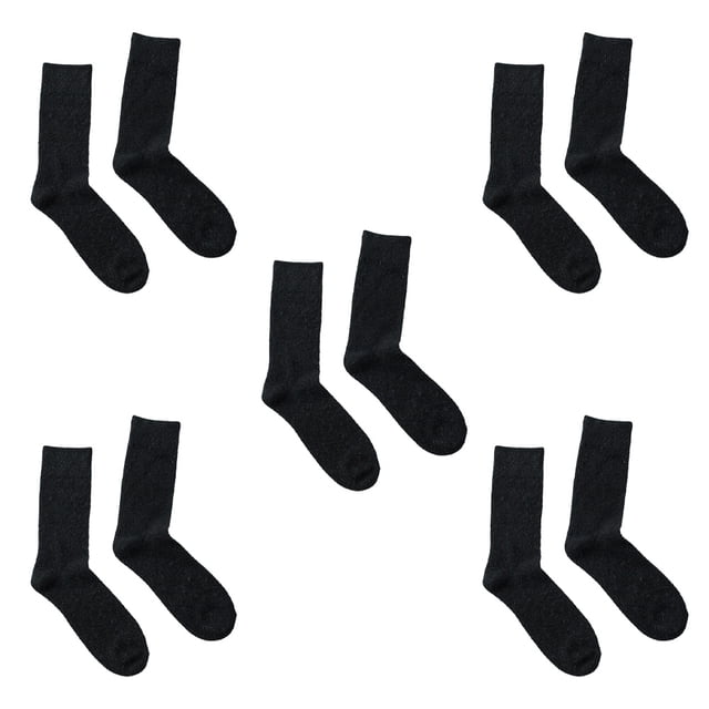 5 pares de calcetines de lana para hombre, calcetines gruesos y cálidos, calcetines de lana suave para senderismo, calcetines casuales para hombre