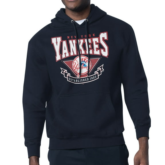Men's Starter Navy New York Yankees 80's Inspired Team Fleece Hoodie