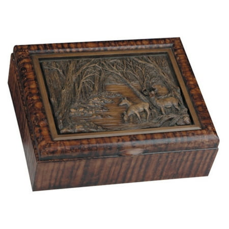 Deer Family Box - 12W x 4.5H in.