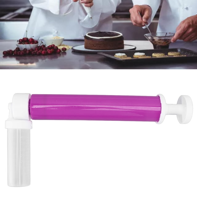 Aérographe pour Décoration de Gâteaux, Kit de Décoration d'Aérographe Manuel Étanche pour Gâteaux, Kit d'Aérographe pour Biscuits avec Réservoir Transparent pour Gâteaux, Cupcakes, Chocolat, Fondant
