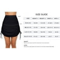 thumbnail image 2 of Charmo Womens Swimdress Drawstring Ruched Swim Skirt Adjustable Tie Side Swimsuit Bottom for Lady, 2 of 5