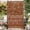3-Panels Floral_Brown, variant on Cofar Metal Privacy Screen Outdoor 72" H×44" W - Freestanding Outdoor Privacy Panels with Stand, Decorative Fence for Patio, Deck, Balcony(Floral)
