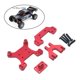thumbnail image 5 of Soportes de amortiguadores delanteros y traseros para Wltoys 124018 de coche RC 1:12 rojo, 5 of 9