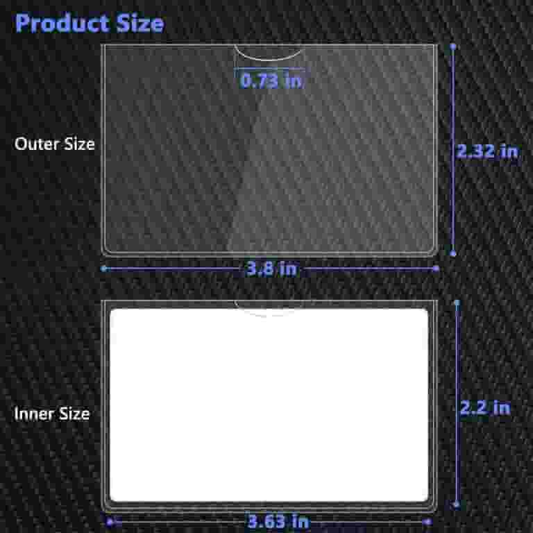protective sleeve for medicare card 5 Pack - Premium Protector Sleeves - Durable 2 X 3 Business Card Holders Product Description Previous page Easy to Use Unique opening design makes it easier to take in and put in cards High transparency Double Medicare Card Protector Sleeve,Oppositen Card