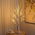 thumbnail image 2 of Luces LED artificiales de ramas de árbol con alimentación USB y a pilas, 24 LED 60 cm blanco, 2 of 6