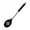 Black B, variant on 2 Pcs Silicone Cooking Spoons Kit with Stainless Steel Handle Salad Mixing Spoon Set Nonstick Cooking Tools Kitchen Utensils