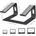 thumbnail image 2 of Laptop Stand Aluminum Laptop Riser Compatible with Apple Mac MacBook Air Pro to Notebook Computer Ergonomic Elevator Holder (Pink), 2 of 7