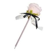 Rose Bowknot Ballpoint Pen Simulation Flowers Writing Wedding Advertising Signature Pens Supplies