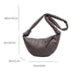 thumbnail image 3 of Bolso informal para mujer, bolso cruzado de media luna de PU a la moda, bolso tipo cartera, bolso de bola de masa, 3 of 9