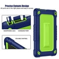 thumbnail image 4 of FIEWESEY for Amazon Fire HD 8 2022 Tablet Case,Shoulder Strap Soft Silicone&Hard Back Shockproof Kids Case for Amazon Fire HD 8/HD 8 Plus 2020/2022(10th/12th Gen)+Screen Protector(Navy/Green,1Pcs), 4 of 6