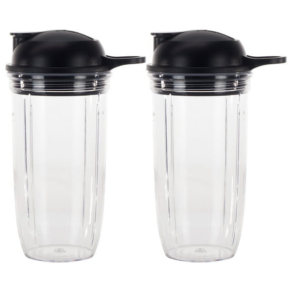 2 Pack 24 oz Cup and To-Go Lid Replacement Parts Compatible with NutriBullet Pro 1000 Blender
