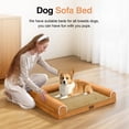 thumbnail image 3 of Cama Ortopédica para Perros Pequeños Lavable: Cama con Respaldo para Perros Pequeños, Espuma de Celda de Huevo, Sofá Impermeable con Funda Removible - Naranja, 3 of 7