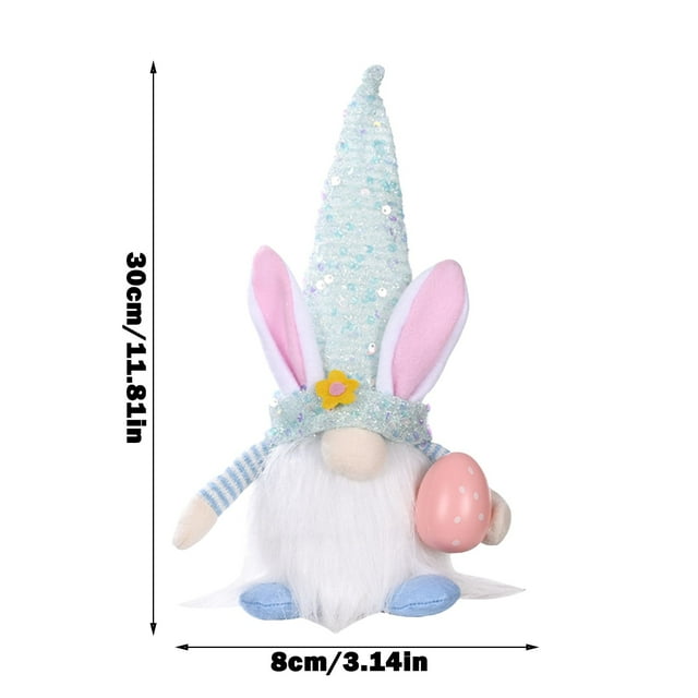 BotaniNest Easter Faceless Dwarf Decoration Ornaments Rabbit Plush Doll Rudolph Doll