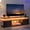 Black2, variant on Grey TV Stand, LED TV Stand Modern Entertainment Center for Living Room LED Console Table for TV LED TV Cabinet for 65 inch TV