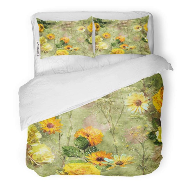 ABPHQTO Juego de ropa de cama de 3 piezas, funda de edredón con 2 fundas de almohada