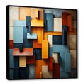 thumbnail image 2 of Designart "Collage Of Tones In Cubist Harmony" Cubism Floater Framed Canvas Prints, 2 of 5