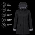 thumbnail image 5 of URBAN REPUBLIC Womens Rain Jacket Lightweight Insulated Water Resistant Windbreaker for Women, 5 of 7