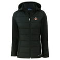thumbnail image 2 of Women's Cutter & Buck Black San Francisco Giants  Evoke Hybrid Eco Softshell Recycled Full-Zip Hoodie Jacket, 2 of 3