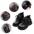 thumbnail image 5 of nsendm Male Shoes Big Kid Neoprene Snow Boots Girls British Style Single Boot Boys Kids Side Zipper Fashion Short Snow Boots for Toddler Size 5 Black 23, 5 of 6