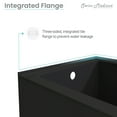 thumbnail image 6 of Voltaire 54" x 30" Right-Hand Drain Alcove Bathtub with Apron in Matte Black, 6 of 11