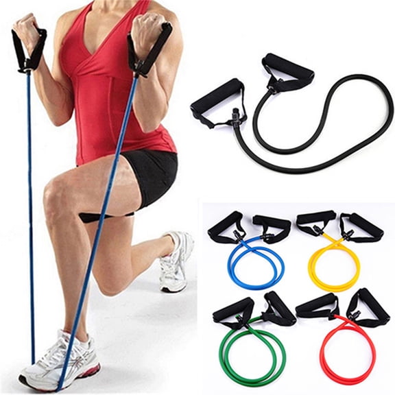 Intbuying 1 Piece Exercise Latex Resistance Bands, Fitness, Stretching Training and Yoga Tube Home Workout