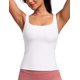thumbnail image 1 of Top de Tirantes para Mujer CRZ YOGA Butterluxe con Sostén Acolchado Blanco XS, 1 of 5
