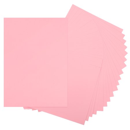Uxcell 20 Sheets Light Pink Cardstock Printer Paper 8.5" x 11" A4 Thick Paper Sheet 250gsm/170lb Bulk Card Stock for Printer DIY Scrapbook Menus Cards