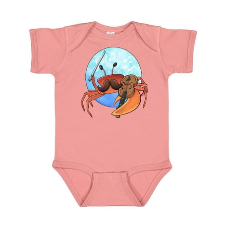 

Inktastic Fun Fiddler Crab with Violin and Mustache Gift Baby Boy or Baby Girl Bodysuit