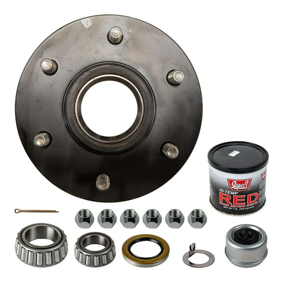 The Trailer Parts Outlet - 6k Trailer Axle Hub - 6 Lug, Idler Hub Assembly with Grease