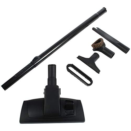 Black Aluminum Telescopic Wand and Vacuum Tool Kit