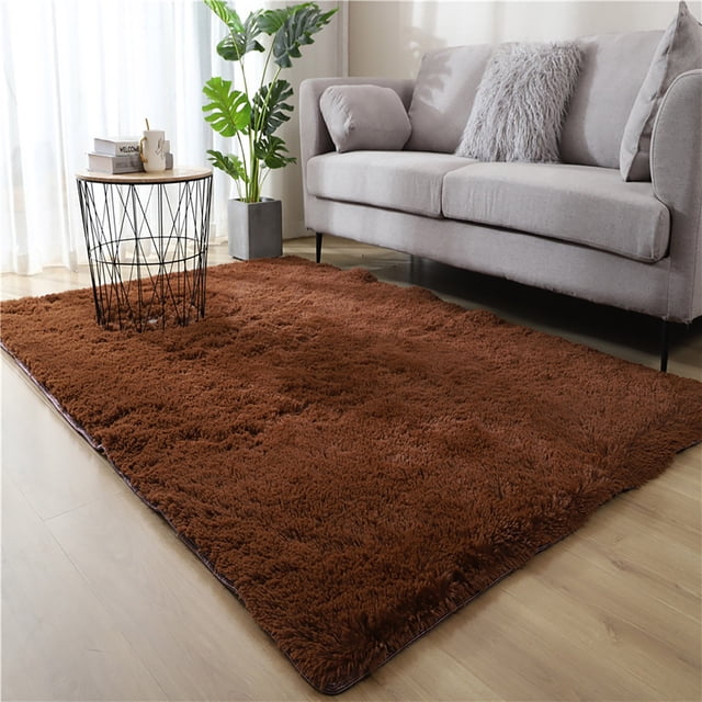 Vadktai Faux Fur Rug, Throw Sheep Skin Fluffy Washable Rug for Bedroom Dorm Bedside Rug Luxury Room Decor, Rectangle