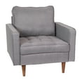 thumbnail image 2 of Flash Furniture Hudson Living Room Chair, Slate Gray Fabric, 2 of 12