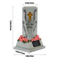 thumbnail image 3 of Egmy1 Solar Lighted Decorative Vase Cemetery Tombstone Urn Decoration Garden Memorial Gifts Easter Decorations, 3 of 9