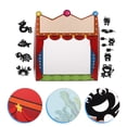 thumbnail image 4 of 1 juego de marionetas de sombras (DIY) con accesorios, juego de marionetas de sombras para niños, teatro de marionetas de sombras y juguetes para contar historias, 4 of 7