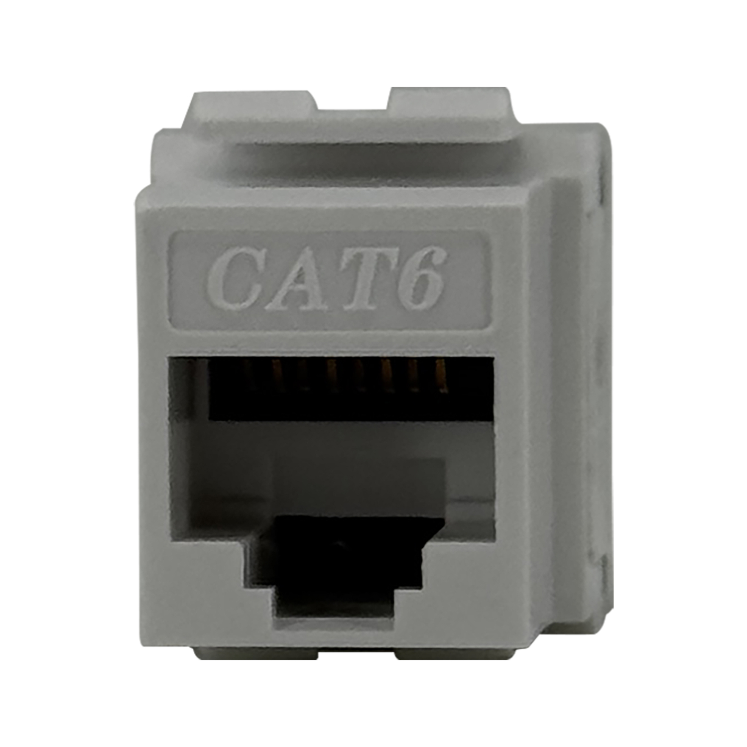 DataComm Electronics CAT-6 Data Jack, 180° Configuration, Ultra White, 10 Pack
