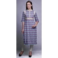 thumbnail image 2 of Bimba Printed Kurta Straight Tunic Tops Women Summer Wear Ladies Kurti, 2 of 5
