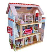 KidKraft Chelsea Doll Cottage Wooden Dollhouse with 16 Accessories, for 5-Inch Dolls